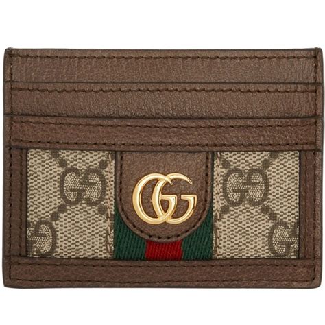 gucci canvas card holder|best gucci card holder.